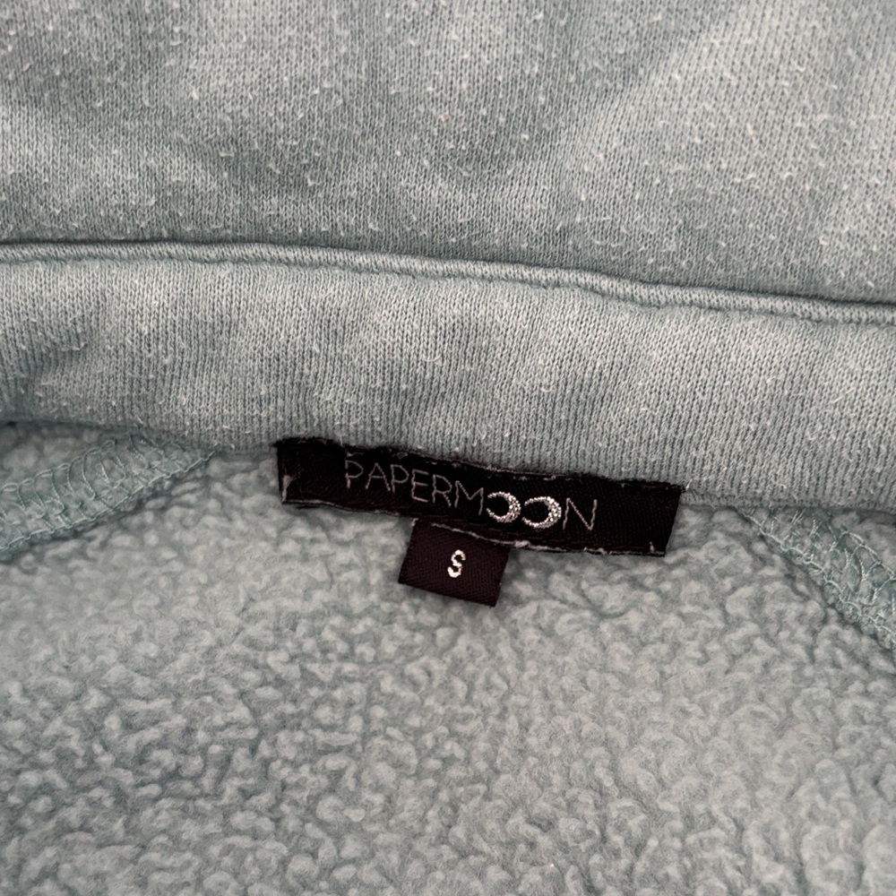 Puff Sleeve Button Snap Oversized Sweatshirt - image 2